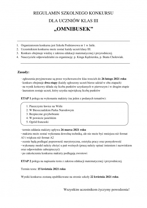 Artykuł: Zapraszamy uczniów klas III - Zdjęcie 24611