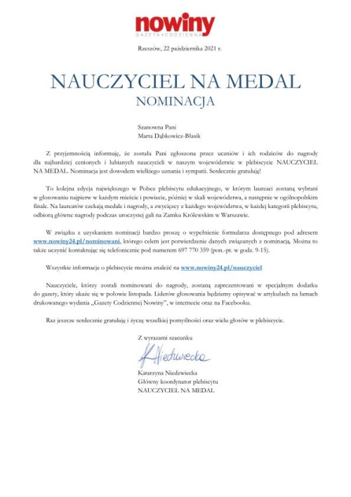 Artykuł: Zachęcamy do głosowania! - Zdjęcie 30101