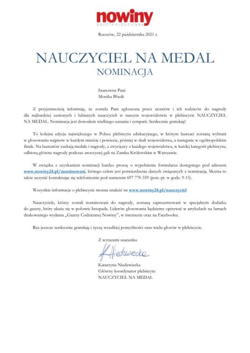 Artykuł: Zachęcamy do głosowania! - Zdjęcie 30102
