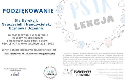 Artykuł: Psia Lekcja – ważna lekcja - Zdjęcie 35281