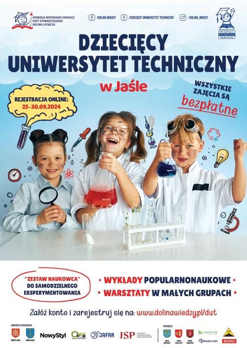 Artykuł: Rusza rekrutacja na semestr zimowy 2024/2025 Dziecięcego Uniwersytetu Technicznego w Jaśle - Zdjęcie 53661