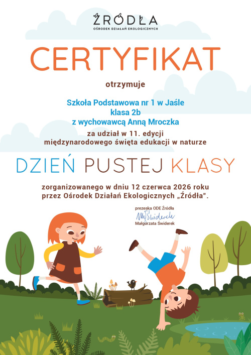 Artykuł: 2b dostała certyfikat - Zdjęcie 67221